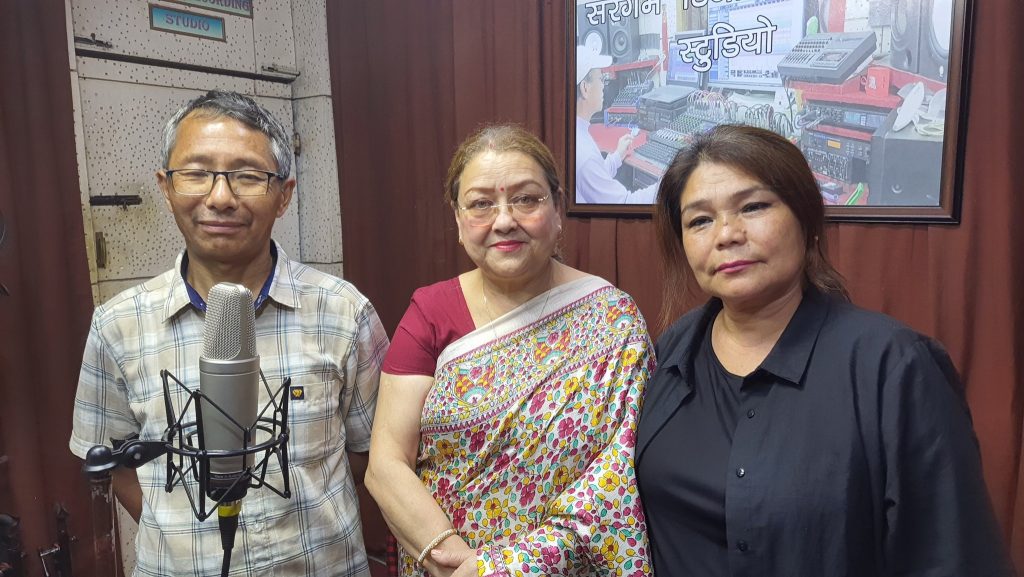 Danda Pariko... song recording by Heera Rasaili